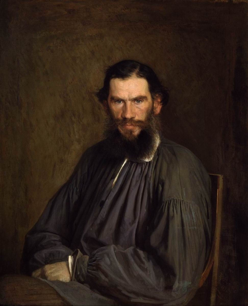 Ivan Kramskoi, Portrait of Lev Nikolaevich Tolstoy (1873)